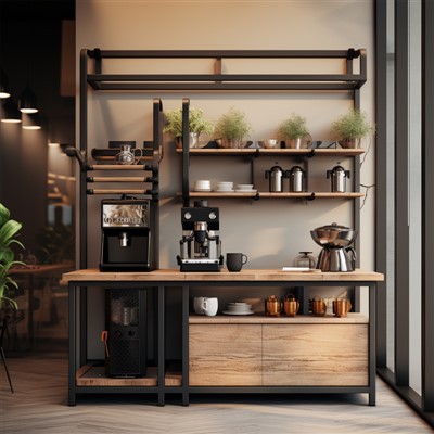 कॉफी बार के लिए बुफे कैबिनेट